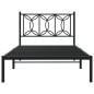 vidaXL Bettgestell mit Kopfteil Metall Schwarz 107x203 cm vidaXL Bettgestell mit Kopfteil Metall Schwarz 107x203 cm