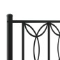 vidaXL Bettgestell mit Kopfteil Metall Schwarz 107x203 cm vidaXL Bettgestell mit Kopfteil Metall Schwarz 107x203 cm