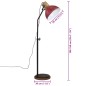 vidaXL Stehleuchte 25 W Rot 30x30x100-150 cm E27 vidaXL Stehleuchte 25 W Rot 30x30x100-150 cm E27