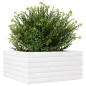 vidaXL Pflanzkübel Weiß 50x50x23 cm Massivholz Kiefer vidaXL Pflanzkübel Weiß 50x50x23 cm Massivholz Kiefer