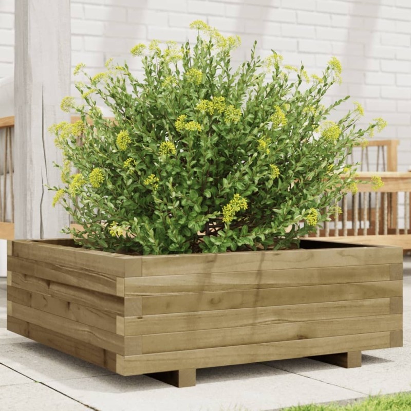 vidaXL Pflanzkübel 70x70x26,5 cm Kiefernholz Imprägniert vidaXL Pflanzkübel 70x70x26,5 cm Kiefernholz Imprägniert