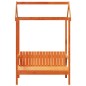 vidaXL Bank mit Dach Wachsbraun 117,5x70x176,5 cm Massivholz Kiefer vidaXL Bank mit Dach Wachsbraun 117,5x70x176,5 cm Massivholz Kiefer