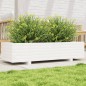vidaXL Pflanzkübel Weiß 110x40x26,5 cm Massivholz Kiefer vidaXL Pflanzkübel Weiß 110x40x26,5 cm Massivholz Kiefer