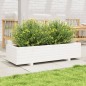 vidaXL Pflanzkübel Weiß 110x40x26,5 cm Massivholz Kiefer vidaXL Pflanzkübel Weiß 110x40x26,5 cm Massivholz Kiefer