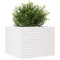 vidaXL Pflanzkübel Weiß 60x60x46 cm Massivholz Kiefer vidaXL Pflanzkübel Weiß 60x60x46 cm Massivholz Kiefer