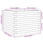 vidaXL Pflanzkübel 60x60x46 cm Massivholz Douglasie vidaXL Pflanzkübel 60x60x46 cm Massivholz Douglasie