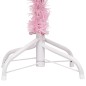 Künstlicher Weihnachtsbaum mit LEDs & Kugeln Rosa 120 cm PVC Künstlicher Weihnachtsbaum mit LEDs & Kugeln Rosa 120 cm PVC
