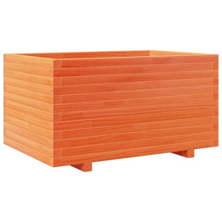 vidaXL Pflanzkübel Wachsbraun 90x60x49,5 cm Massivholz Kiefer