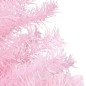 Künstlicher Weihnachtsbaum mit LEDs & Kugeln Rosa 120 cm PVC Künstlicher Weihnachtsbaum mit LEDs & Kugeln Rosa 120 cm PVC