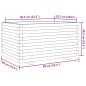 vidaXL Pflanzkübel Wachsbraun 90x60x49,5 cm Massivholz Kiefer vidaXL Pflanzkübel Wachsbraun 90x60x49,5 cm Massivholz Kiefer