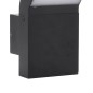 vidaXL LED-Außenwandleuchte Schwarz Aluminiumdruckguss vidaXL LED-Außenwandleuchte Schwarz Aluminiumdruckguss