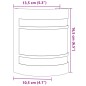 vidaXL Außenwandleuchten 2 Stk. Silbern Edelstahl vidaXL Außenwandleuchten 2 Stk. Silbern Edelstahl