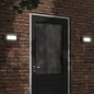 vidaXL Außenwandleuchten 2 Stk. Schwarz Edelstahl vidaXL Außenwandleuchten 2 Stk. Schwarz Edelstahl