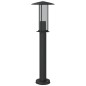 vidaXL Wegeleuchte Schwarz 60 cm Edelstahl vidaXL Wegeleuchte Schwarz 60 cm Edelstahl