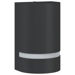 vidaXL Außenwandleuchte Schwarz Aluminiumdruckguss