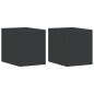 vidaXL Außenwandleuchten 2 Stk. Schwarz Aluminiumdruckguss vidaXL Außenwandleuchten 2 Stk. Schwarz Aluminiumdruckguss