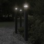 vidaXL Wegeleuchten 3 Stk. Schwarz 110 cm Aluminium vidaXL Wegeleuchten 3 Stk. Schwarz 110 cm Aluminium