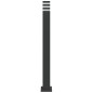 vidaXL Wegeleuchten 3 Stk. Schwarz 110 cm Aluminium vidaXL Wegeleuchten 3 Stk. Schwarz 110 cm Aluminium