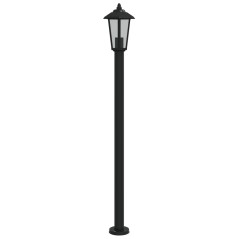 vidaXL Wegeleuchte Schwarz 120 cm Edelstahl