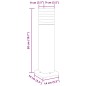 vidaXL Wegeleuchte Schwarz 50 cm Aluminium vidaXL Wegeleuchte Schwarz 50 cm Aluminium