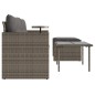 vidaXL 3-tlg. Garten-Sofagarnitur mit Kissen Grau Poly Rattan vidaXL 3-tlg. Garten-Sofagarnitur mit Kissen Grau Poly Rattan