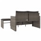 vidaXL 3-tlg. Garten-Sofagarnitur mit Kissen Grau Poly Rattan vidaXL 3-tlg. Garten-Sofagarnitur mit Kissen Grau Poly Rattan