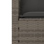 vidaXL 3-tlg. Garten-Sofagarnitur mit Kissen Grau Poly Rattan vidaXL 3-tlg. Garten-Sofagarnitur mit Kissen Grau Poly Rattan