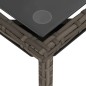 vidaXL 3-tlg. Garten-Sofagarnitur mit Kissen Grau Poly Rattan vidaXL 3-tlg. Garten-Sofagarnitur mit Kissen Grau Poly Rattan