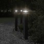 vidaXL Wegeleuchten mit Steckdose 3 Stk. Schwarz 80 cm Aluminium vidaXL Wegeleuchten mit Steckdose 3 Stk. Schwarz 80 cm Aluminium