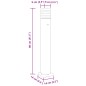 vidaXL Wegeleuchten mit Steckdose 3 Stk. Schwarz 80 cm Aluminium vidaXL Wegeleuchten mit Steckdose 3 Stk. Schwarz 80 cm Aluminium