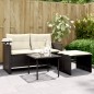 vidaXL 3-tlg. Garten-Sofagarnitur mit Kissen Schwarz Poly Rattan vidaXL 3-tlg. Garten-Sofagarnitur mit Kissen Schwarz Poly Rattan