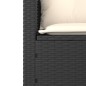 vidaXL 3-tlg. Garten-Sofagarnitur mit Kissen Schwarz Poly Rattan vidaXL 3-tlg. Garten-Sofagarnitur mit Kissen Schwarz Poly Rattan