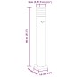 vidaXL Wegeleuchte mit Bewegungsmelder Schwarz 80 cm Aluminium vidaXL Wegeleuchte mit Bewegungsmelder Schwarz 80 cm Aluminium