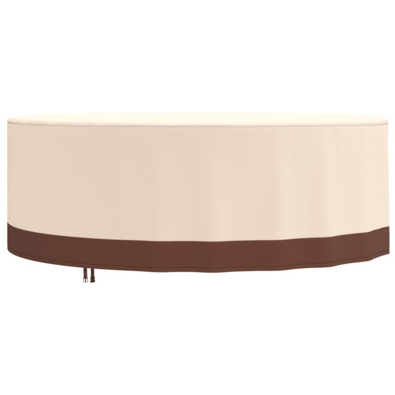 vidaXL Gartenmöbel-Abdeckung Rund Beige Ø 244x71 cm 600D Oxford vidaXL Gartenmöbel-Abdeckung Rund Beige Ø 244x71 cm 600D Oxford
