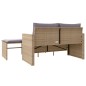 vidaXL 3-tlg. Garten-Sofagarnitur mit Kissen Beige Poly Rattan vidaXL 3-tlg. Garten-Sofagarnitur mit Kissen Beige Poly Rattan
