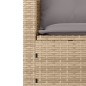 vidaXL 3-tlg. Garten-Sofagarnitur mit Kissen Beige Poly Rattan vidaXL 3-tlg. Garten-Sofagarnitur mit Kissen Beige Poly Rattan