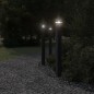 vidaXL Wegeleuchte mit Bewegungsmelder Schwarz 110 cm Aluminium vidaXL Wegeleuchte mit Bewegungsmelder Schwarz 110 cm Aluminium