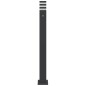 vidaXL Wegeleuchte mit Bewegungsmelder Schwarz 110 cm Aluminium vidaXL Wegeleuchte mit Bewegungsmelder Schwarz 110 cm Aluminium
