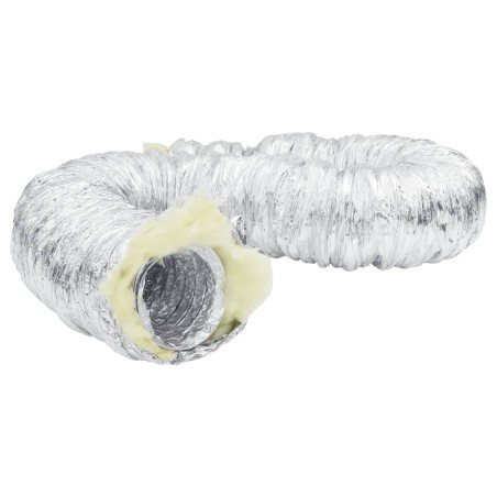 vidaXL Lüftungsschlauch Thermisch Isoliert Aluminium 6 m Ø12,5 cm