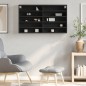 vidaXL Vitrinenschrank Schwarz 100x15x58 cm Holzwerkstoff vidaXL Vitrinenschrank Schwarz 100x15x58 cm Holzwerkstoff