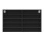 vidaXL Vitrinenschrank Schwarz 100x15x58 cm Holzwerkstoff vidaXL Vitrinenschrank Schwarz 100x15x58 cm Holzwerkstoff