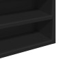 vidaXL Vitrinenschrank Schwarz 100x15x58 cm Holzwerkstoff vidaXL Vitrinenschrank Schwarz 100x15x58 cm Holzwerkstoff