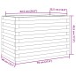 vidaXL Pflanzkübel 70x40x45,5 cm Massivholz Kiefer vidaXL Pflanzkübel 70x40x45,5 cm Massivholz Kiefer