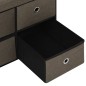 vidaXL Faltbare Sitzbank mit Stauraum Braun 76x38x38 cm Leinenoptik vidaXL Faltbare Sitzbank mit Stauraum Braun 76x38x38 cm Leinenoptik