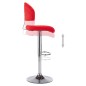 vidaXL Barhocker Rot Kunstleder vidaXL Barhocker Rot Kunstleder