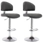vidaXL Barhocker 2 Stk. Grau Kunstleder vidaXL Barhocker 2 Stk. Grau Kunstleder