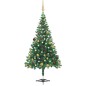 Künstlicher Weihnachtsbaum mit LEDs & Kugeln 180 cm 564 Zweige Künstlicher Weihnachtsbaum mit LEDs & Kugeln 180 cm 564 Zweige