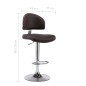 vidaXL Barhocker Braun Kunstleder vidaXL Barhocker Braun Kunstleder