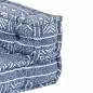 vidaXL 2-Sitzer Modularer Pouf Indigo Stoff vidaXL 2-Sitzer Modularer Pouf Indigo Stoff