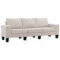vidaXL 3-Sitzer-Sofa Creme Stoff vidaXL 3-Sitzer-Sofa Creme Stoff
